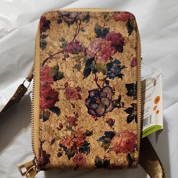 Floral Cork Phone Purse - Picture 13 of 14